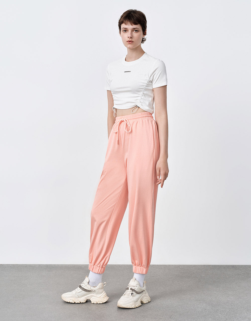 Elastic Waist Jogger Pants