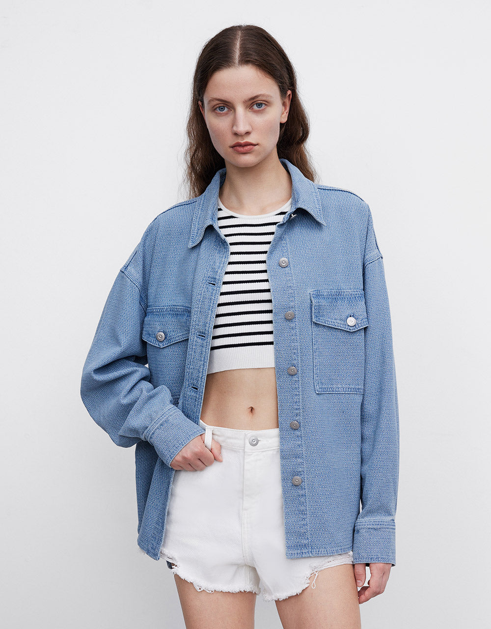 Button Up Denim Shirt