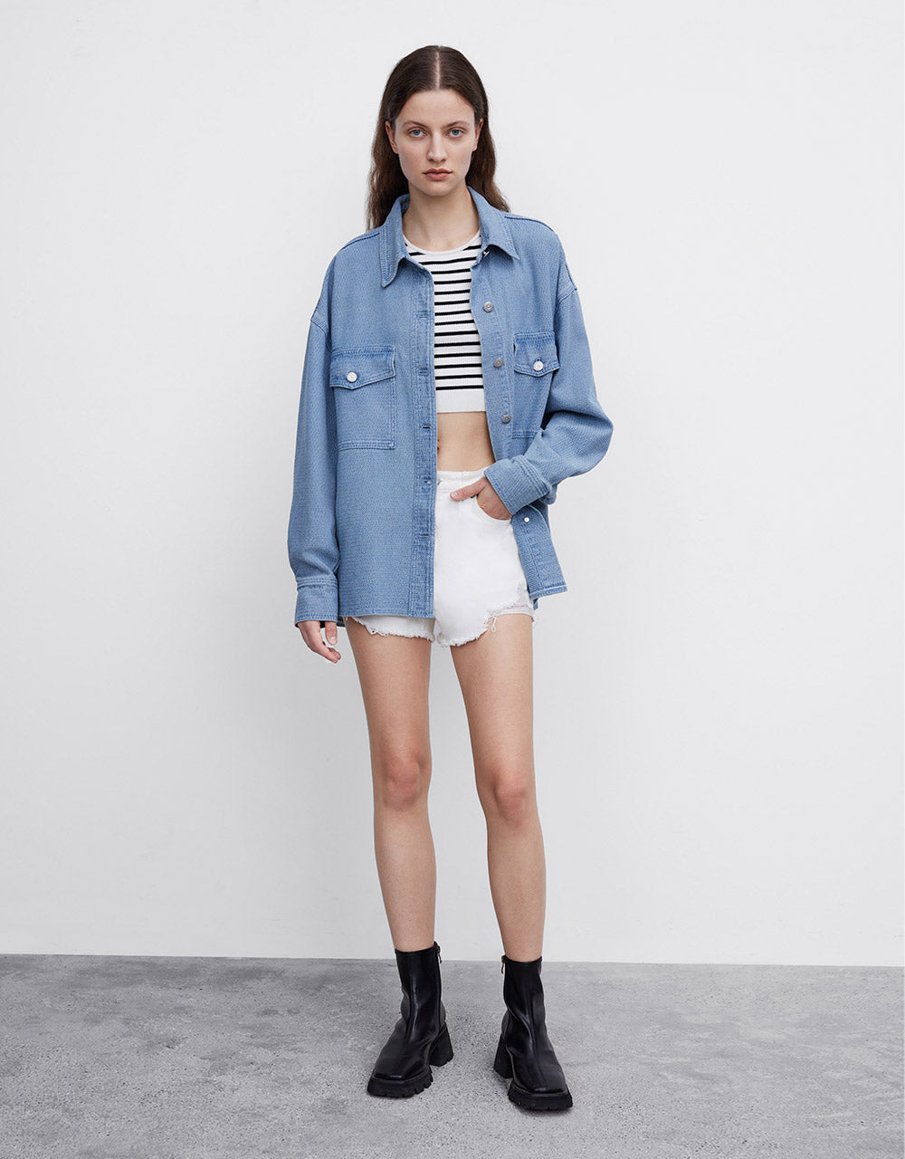 Button Up Denim Shirt