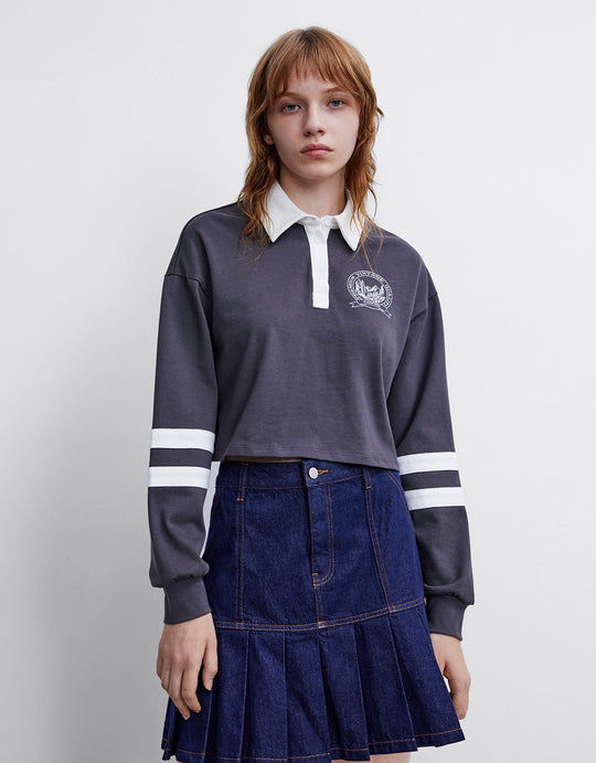 Badge Logo Cropped Polo