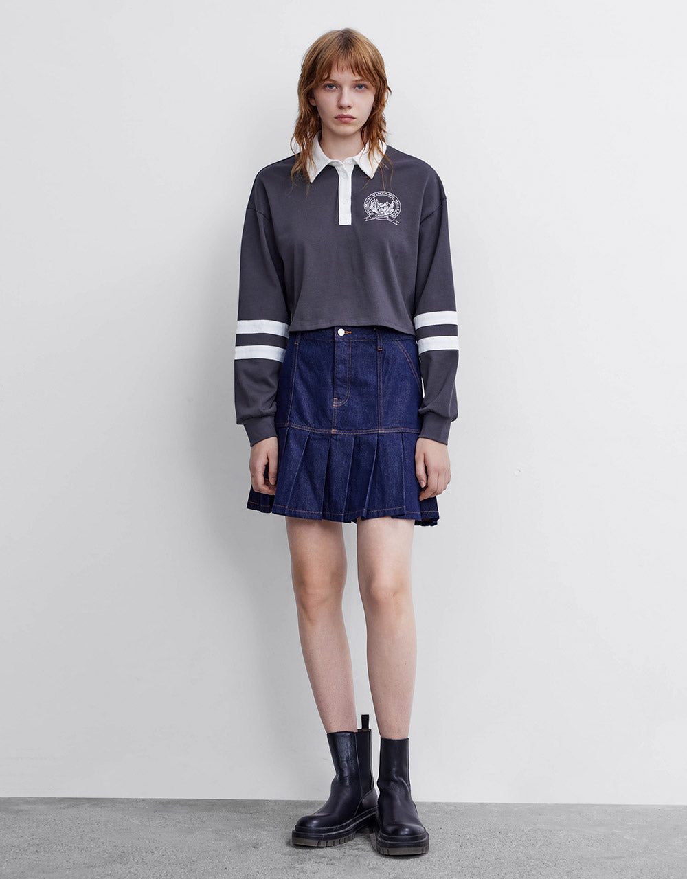 Badge Logo Cropped Polo
