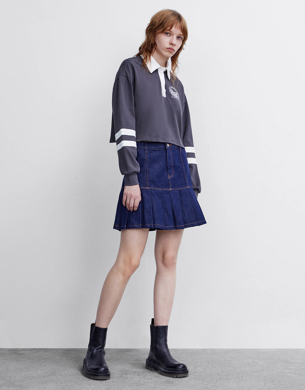 Badge Logo Cropped Polo