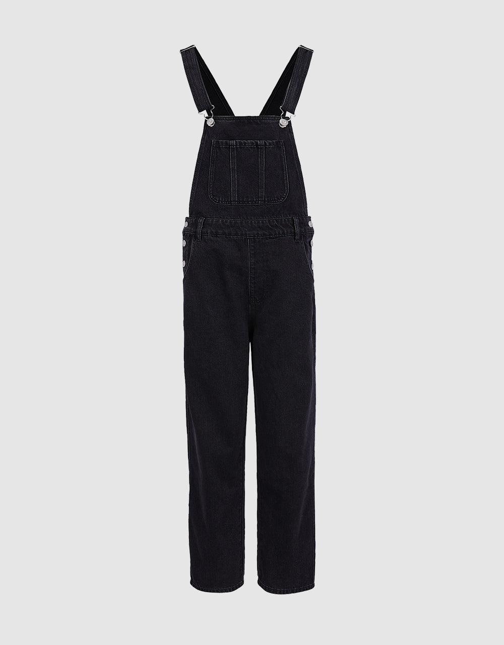 Denim Wide Leg Dungarees