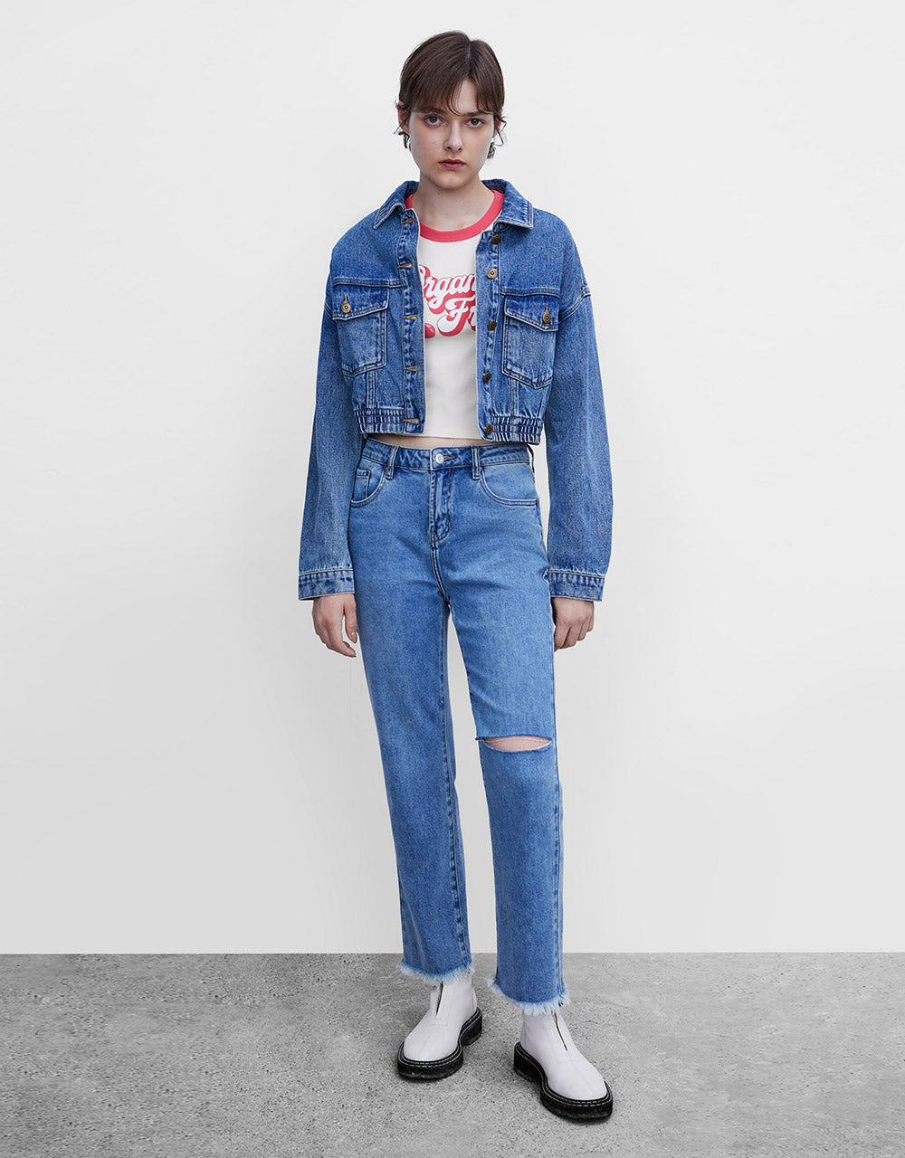 Button Up Denim Jacket