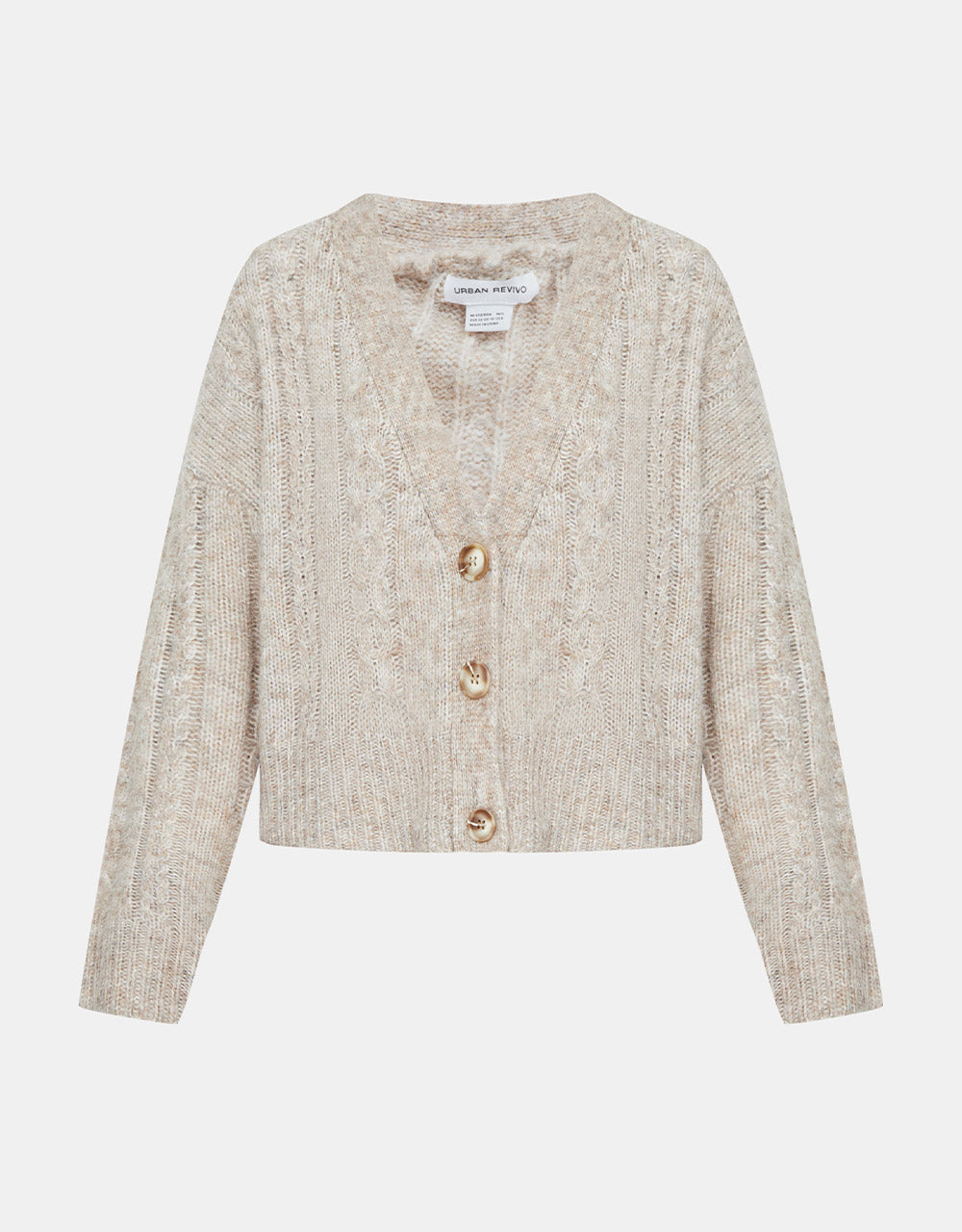 Button Up Cable Knit Cardigans