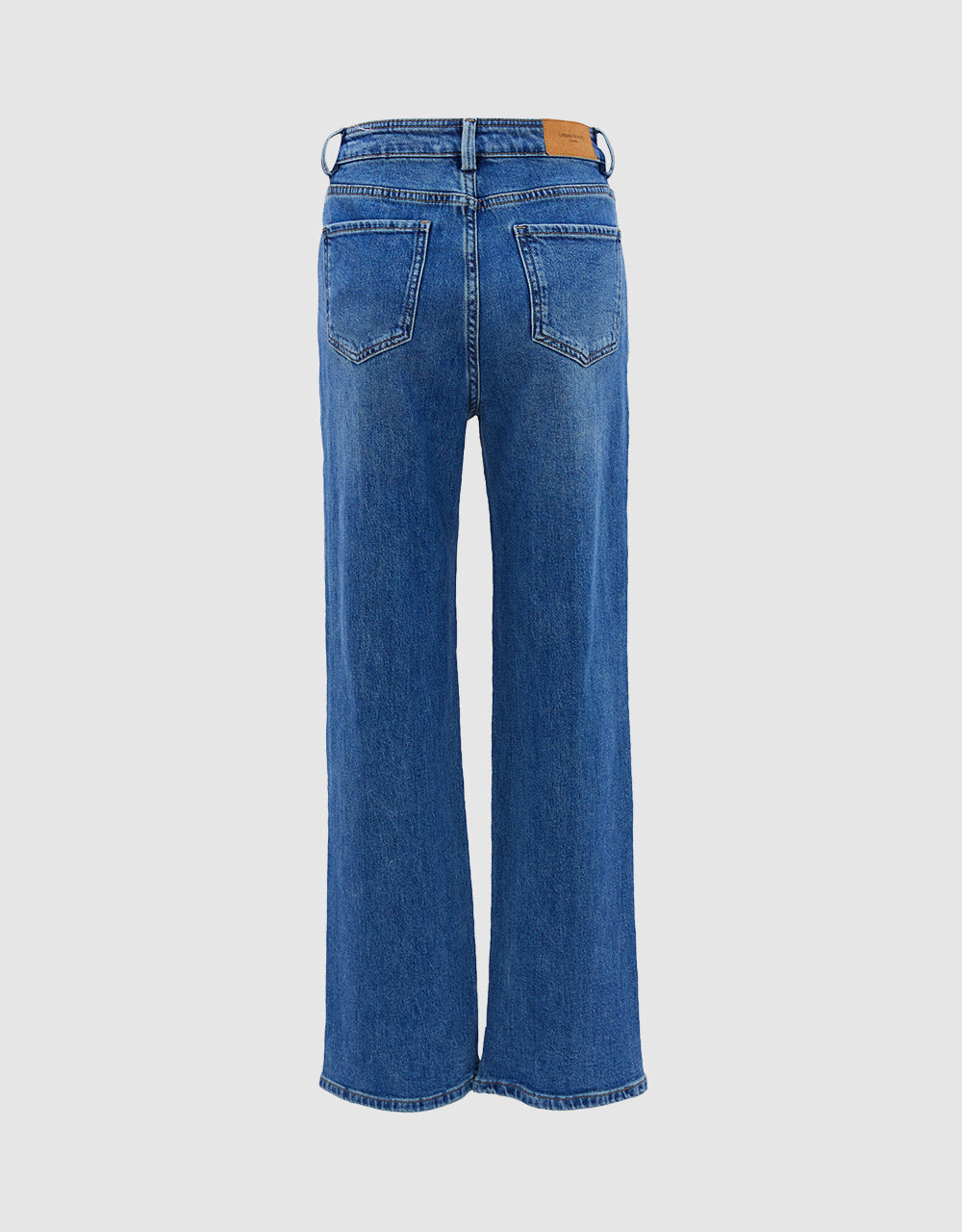 Mid Waist Wide Leg Jeans