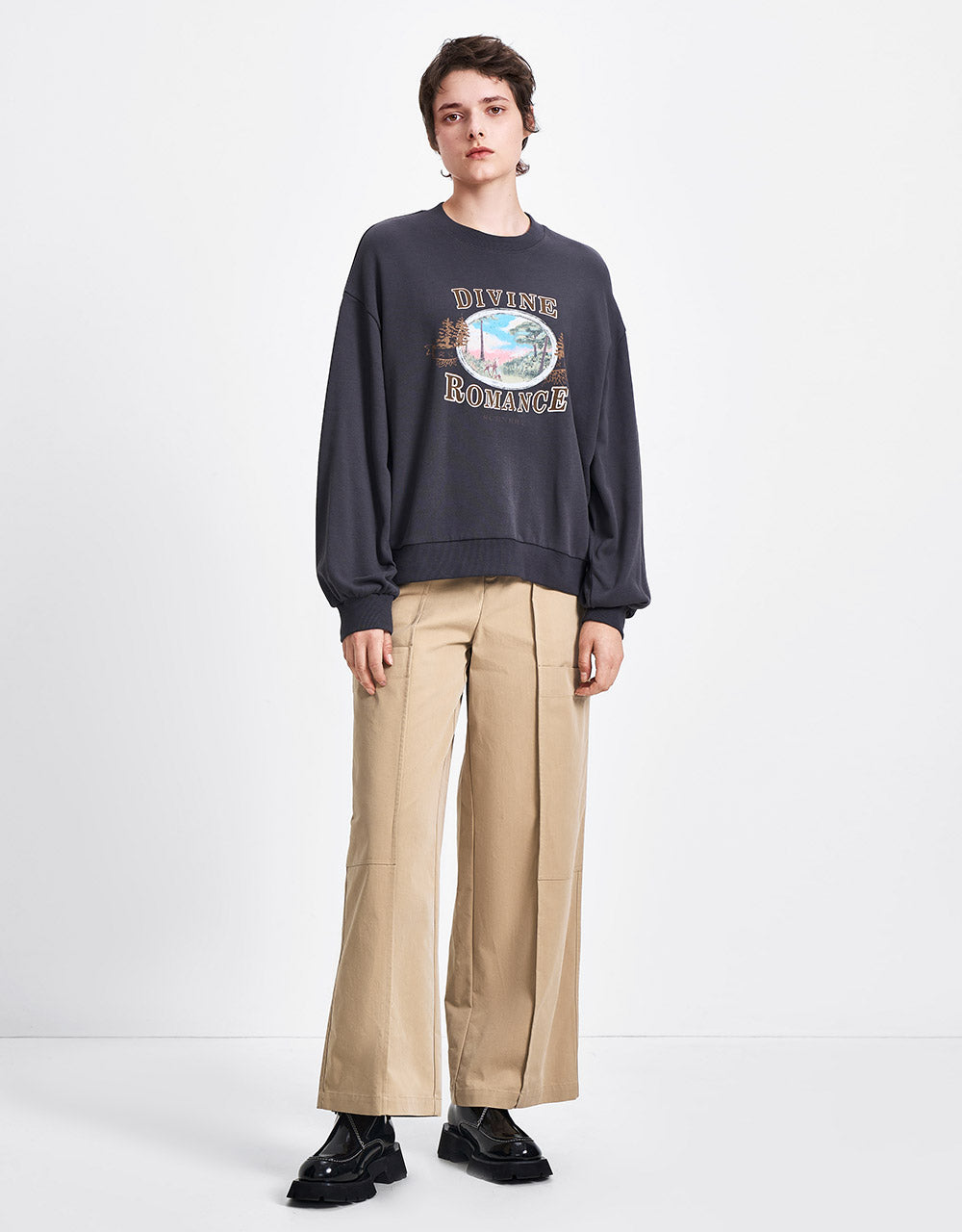High Waist Wide Leg Pants