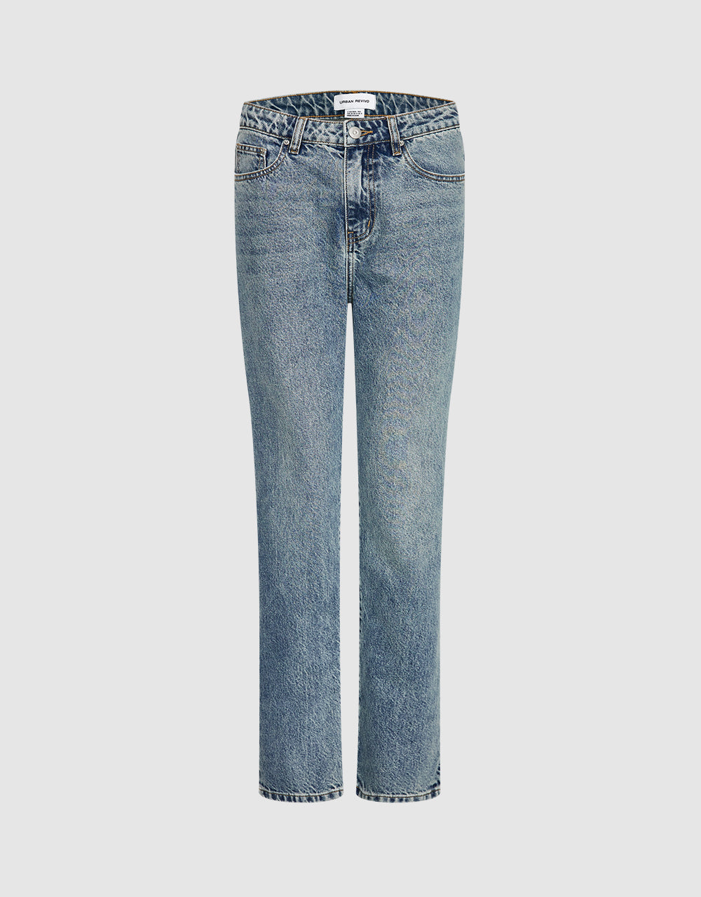 High Waist Straight Jeans