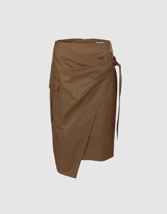 Wrapped Midi Skirt