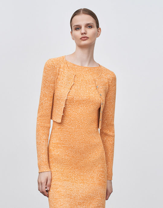 Button Up Cropped Cardigan