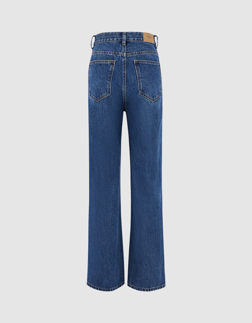 High Waist Straight Jeans