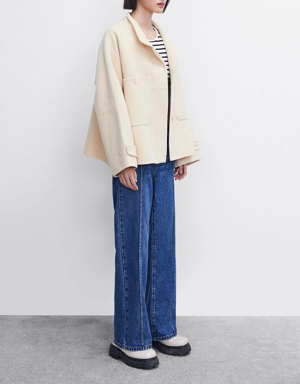 High Waist Straight Jeans