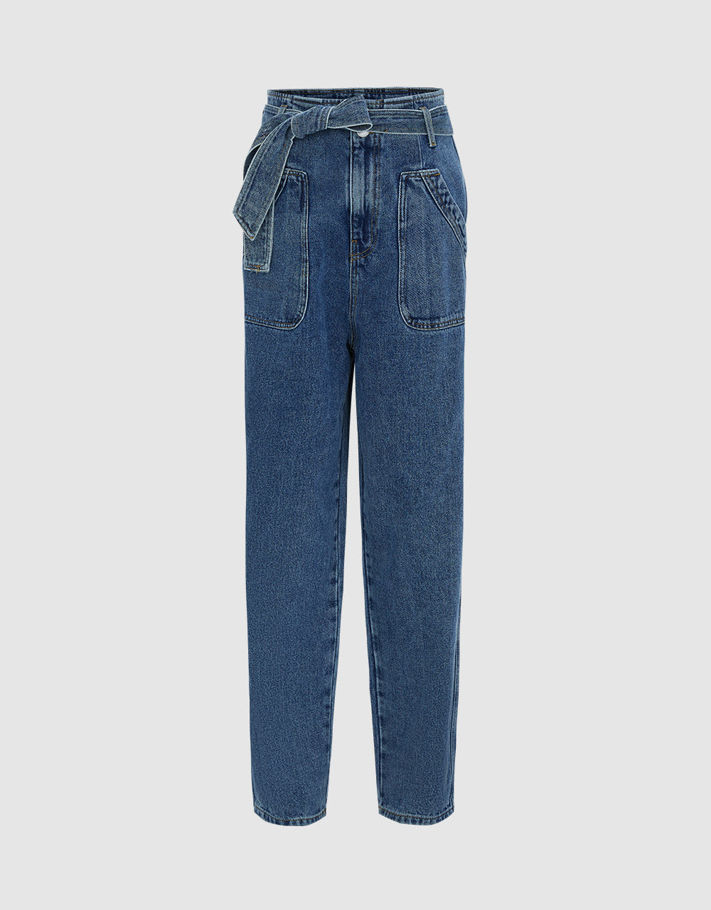 Belted Mom Jeans