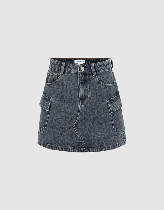 Denim Mini Skirt