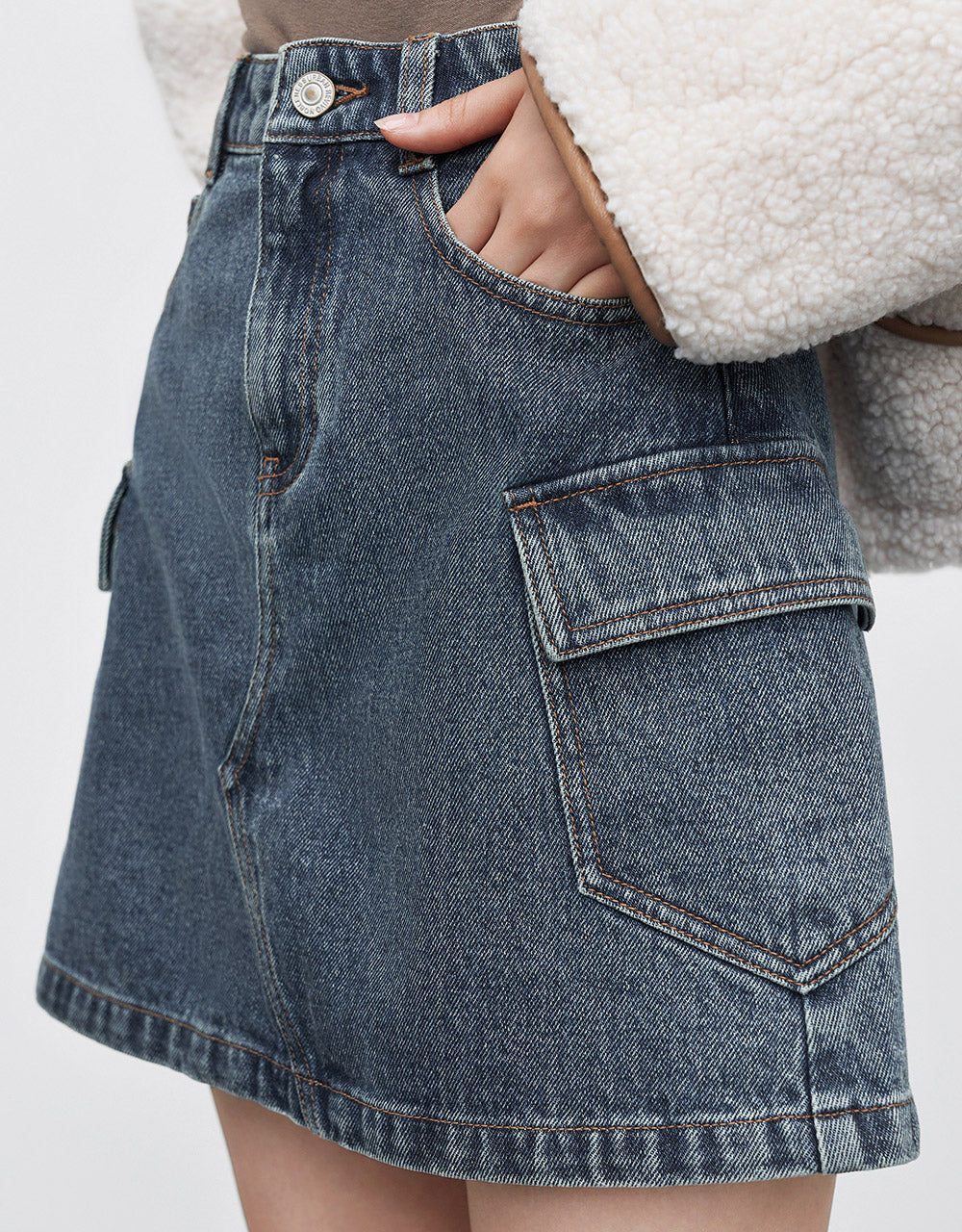 Denim Mini Skirt