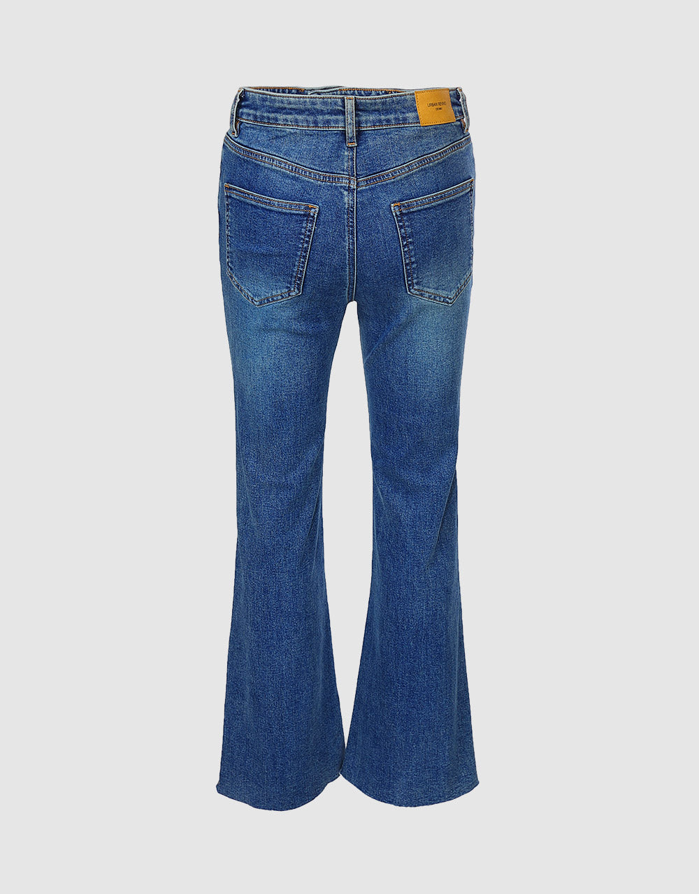 Asymmetrical Hem Flare Jeans