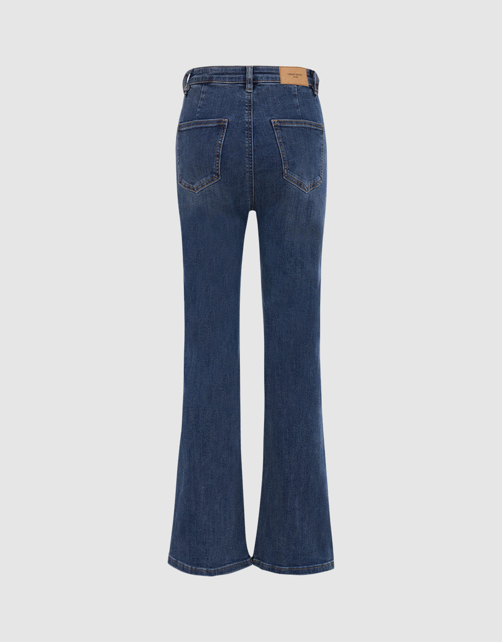 Mid Waist Flare Jeans