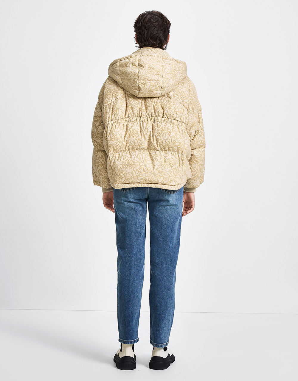 Roll Up Hem Belted Jeans