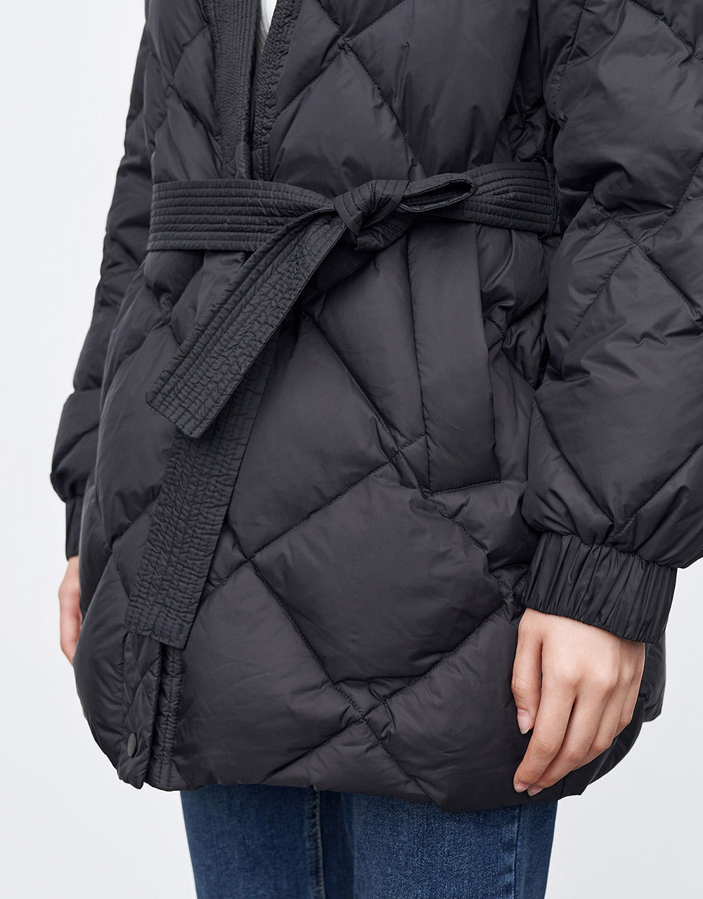 Belted Down Jacket