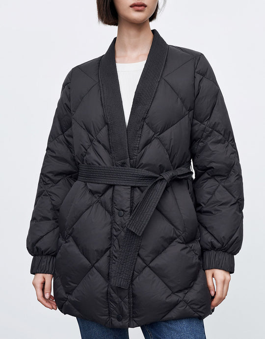 Belted Down Jacket