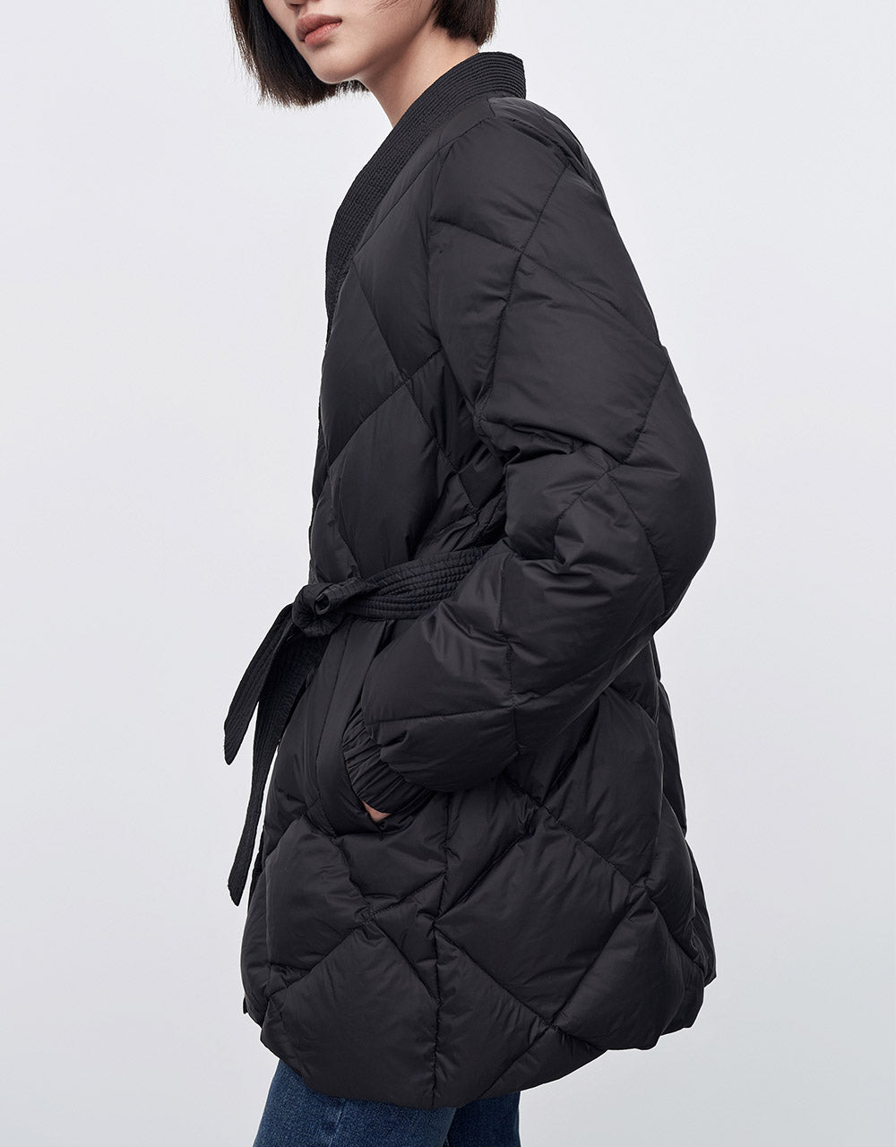 Belted Down Jacket