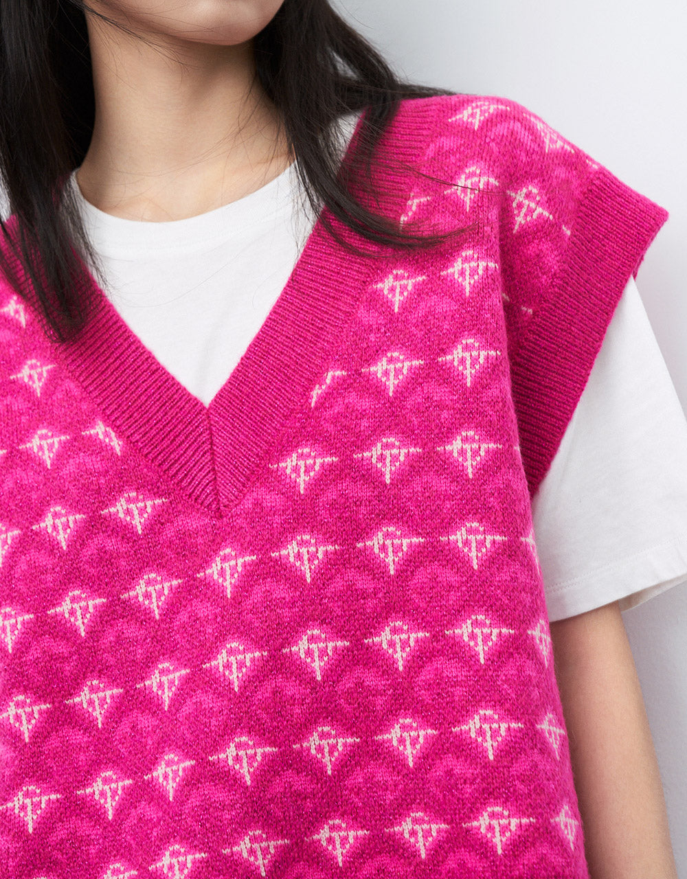 Printed Sweater Vest
