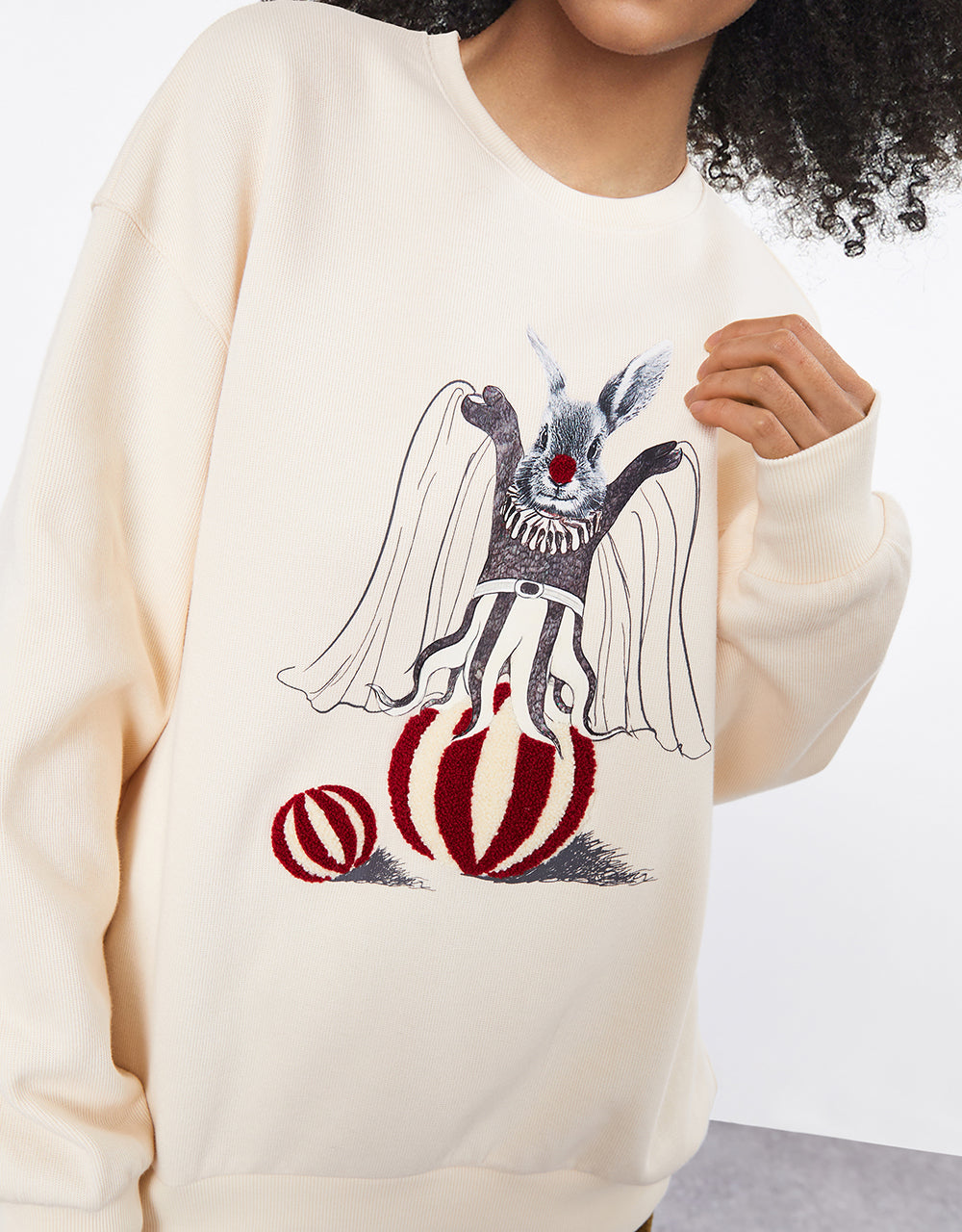 Bunny Print Sweatshirt