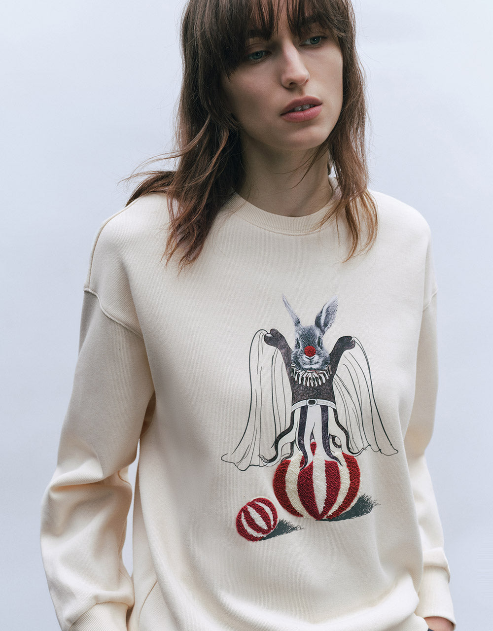 Bunny Print Sweatshirt