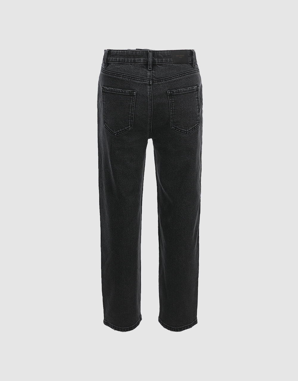 Mid Waist Straight Jeans
