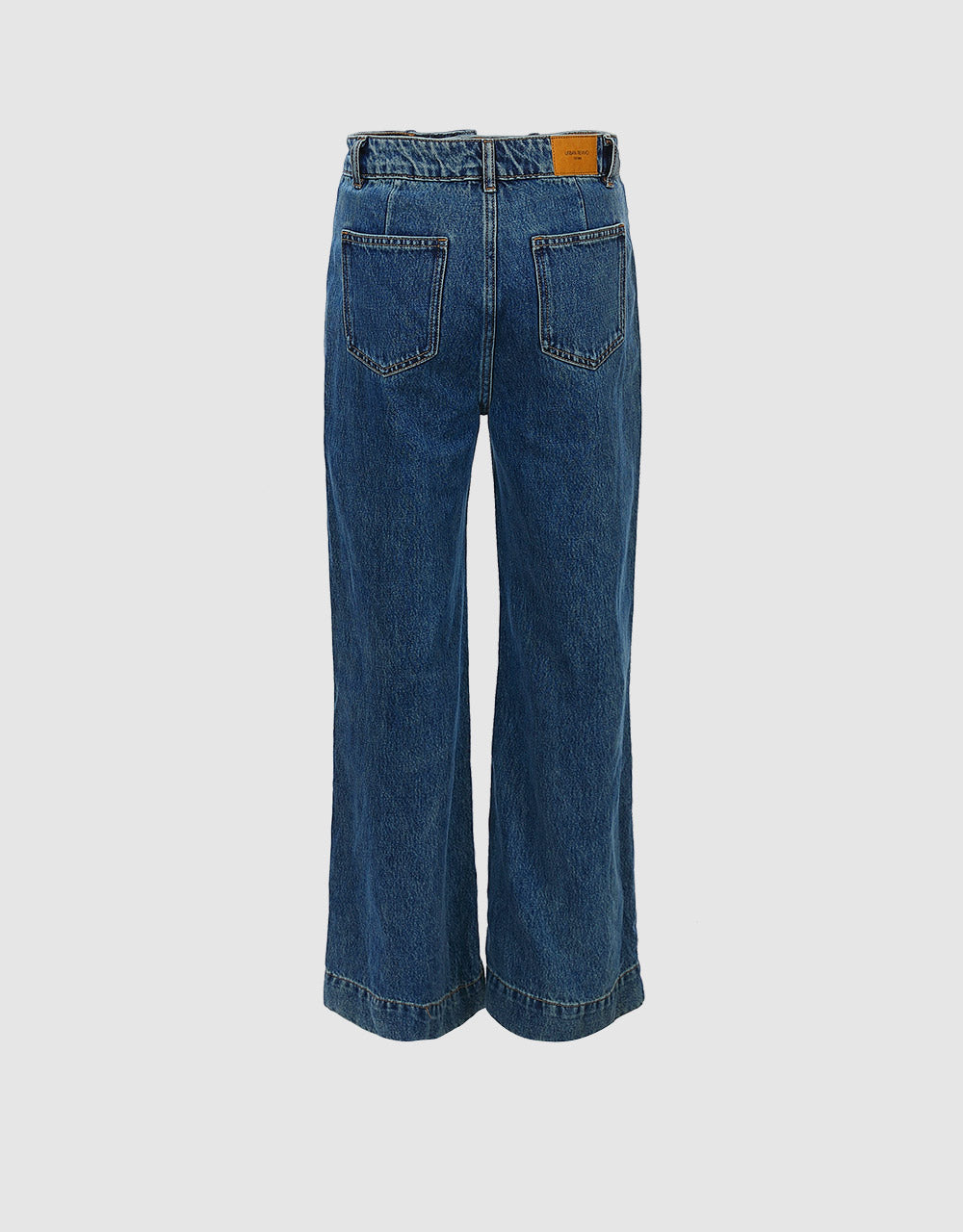 Mid Waist Wide Leg Jeans