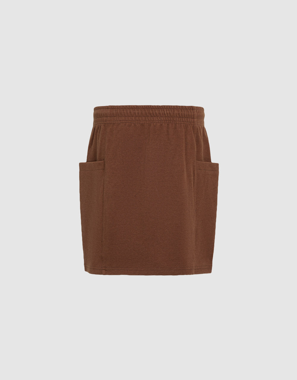 Elastic Waist Mini Skirt