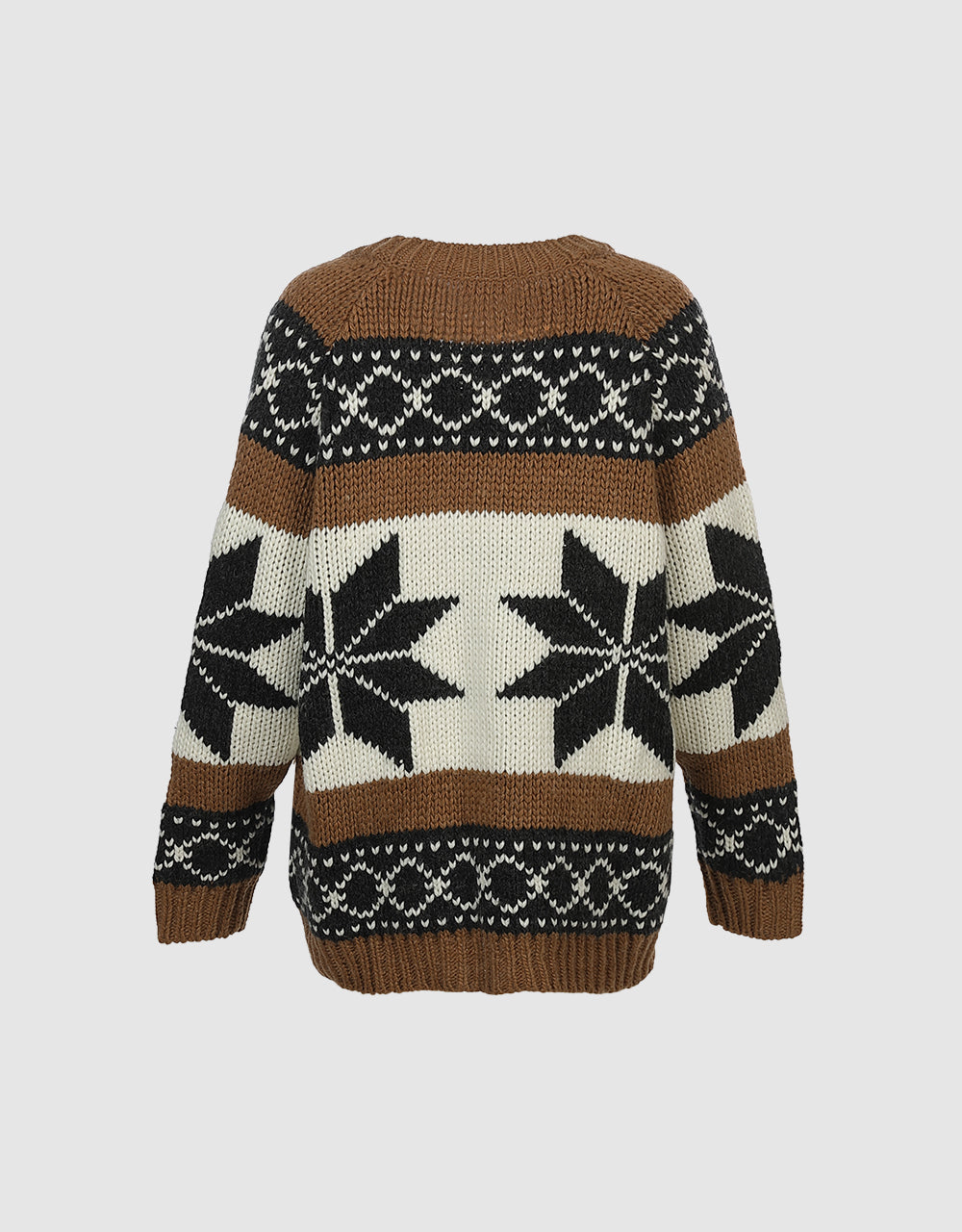 Geometric Print Cardigan