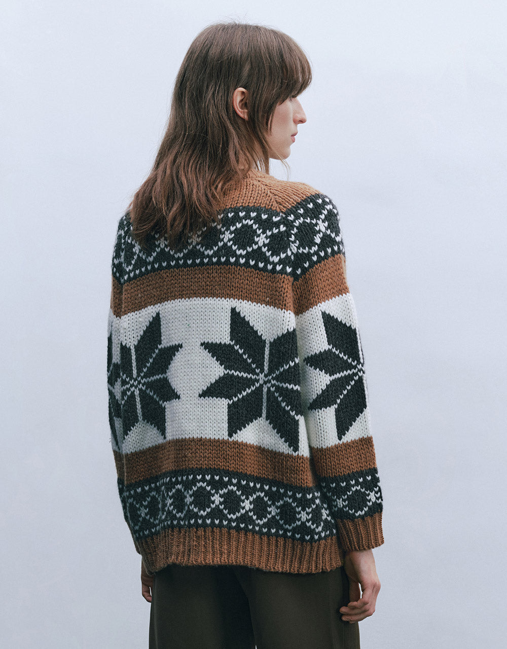 Geometric Print Cardigan