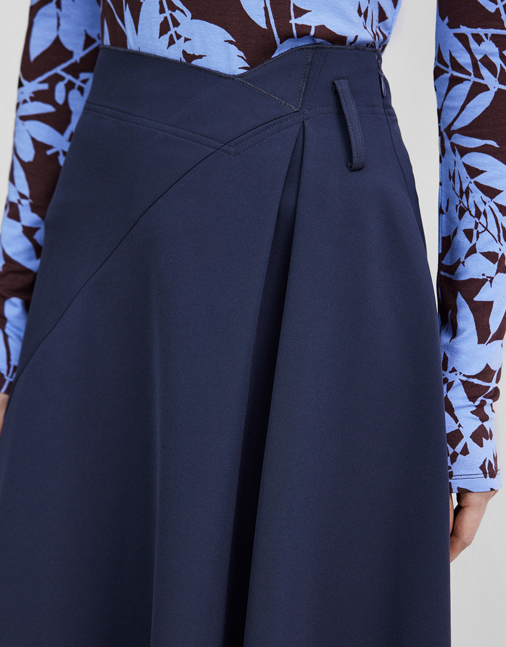 Asymmetrical Plain Skirt
