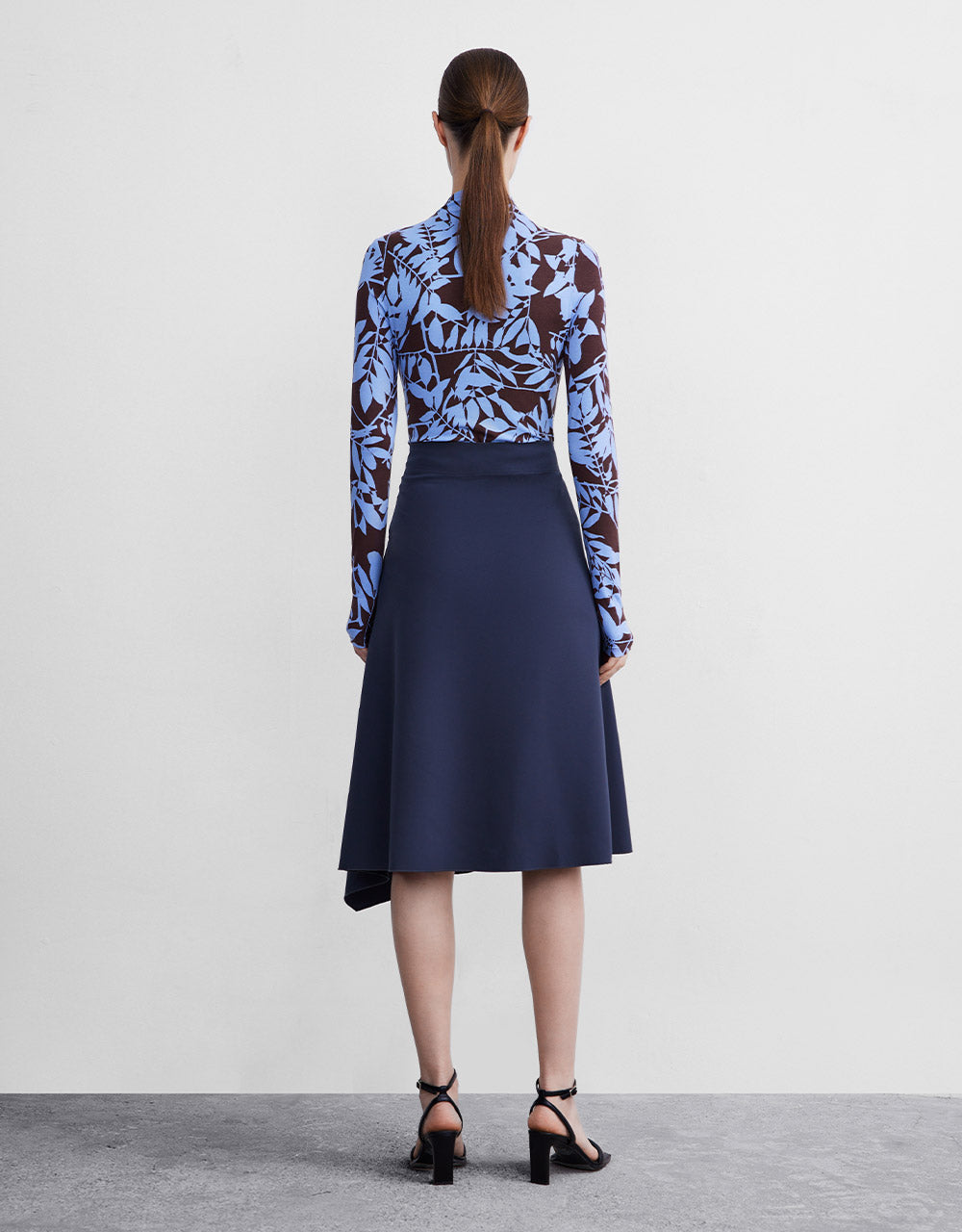 Asymmetrical Plain Skirt