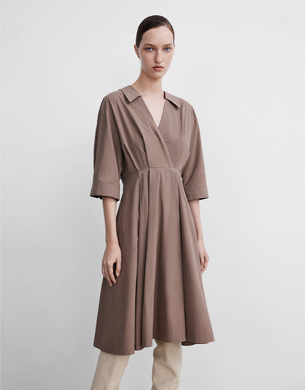 Wrapped Shirt Dress