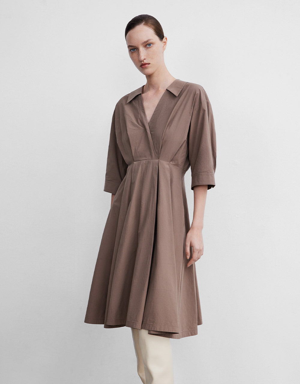 Wrapped Shirt Dress