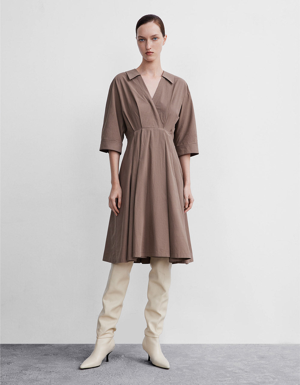 Wrapped Shirt Dress