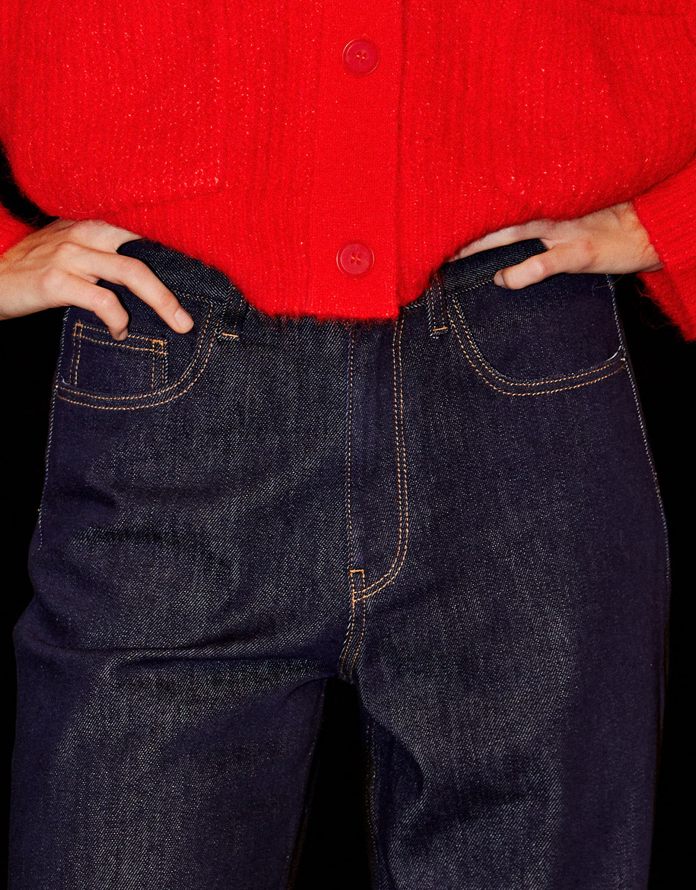 High Waist Straight Pants