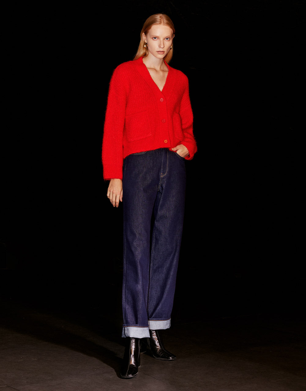 High Waist Straight Pants