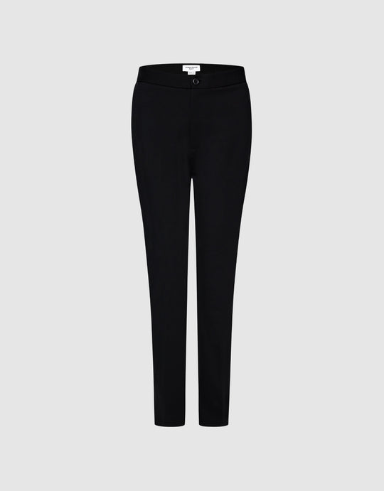 Mid Waist Cropped Straight Pants