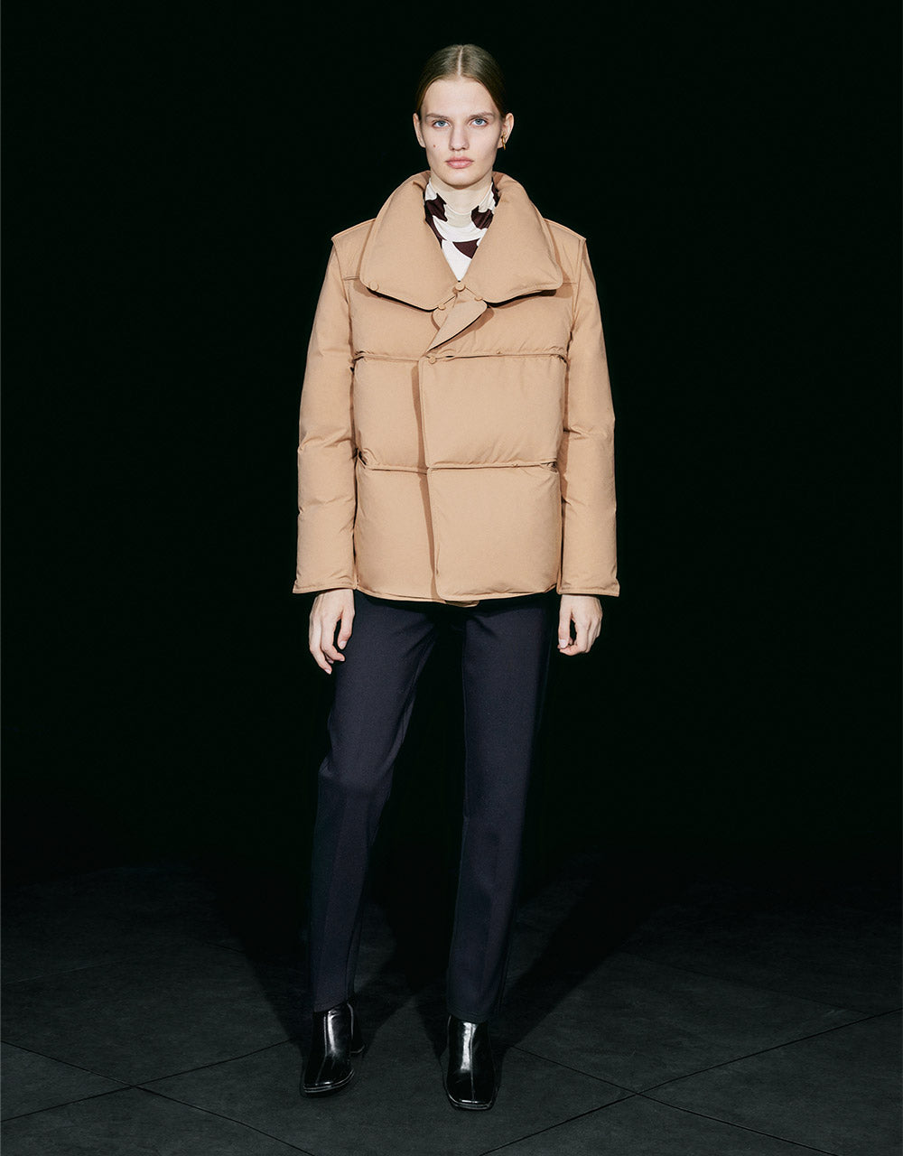 Mid Waist Cropped Straight Pants