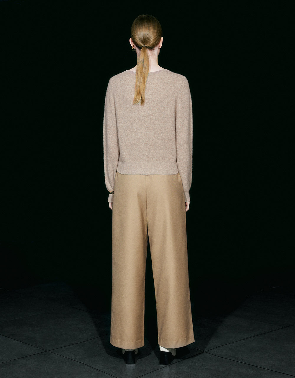 Pleated Wide Leg Pants