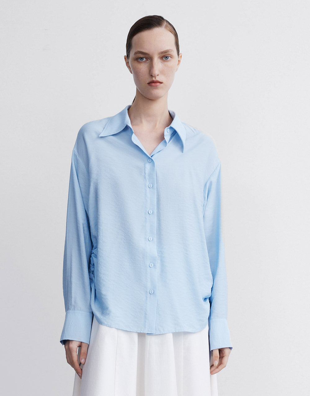 Chiffon Buttoned Shirt