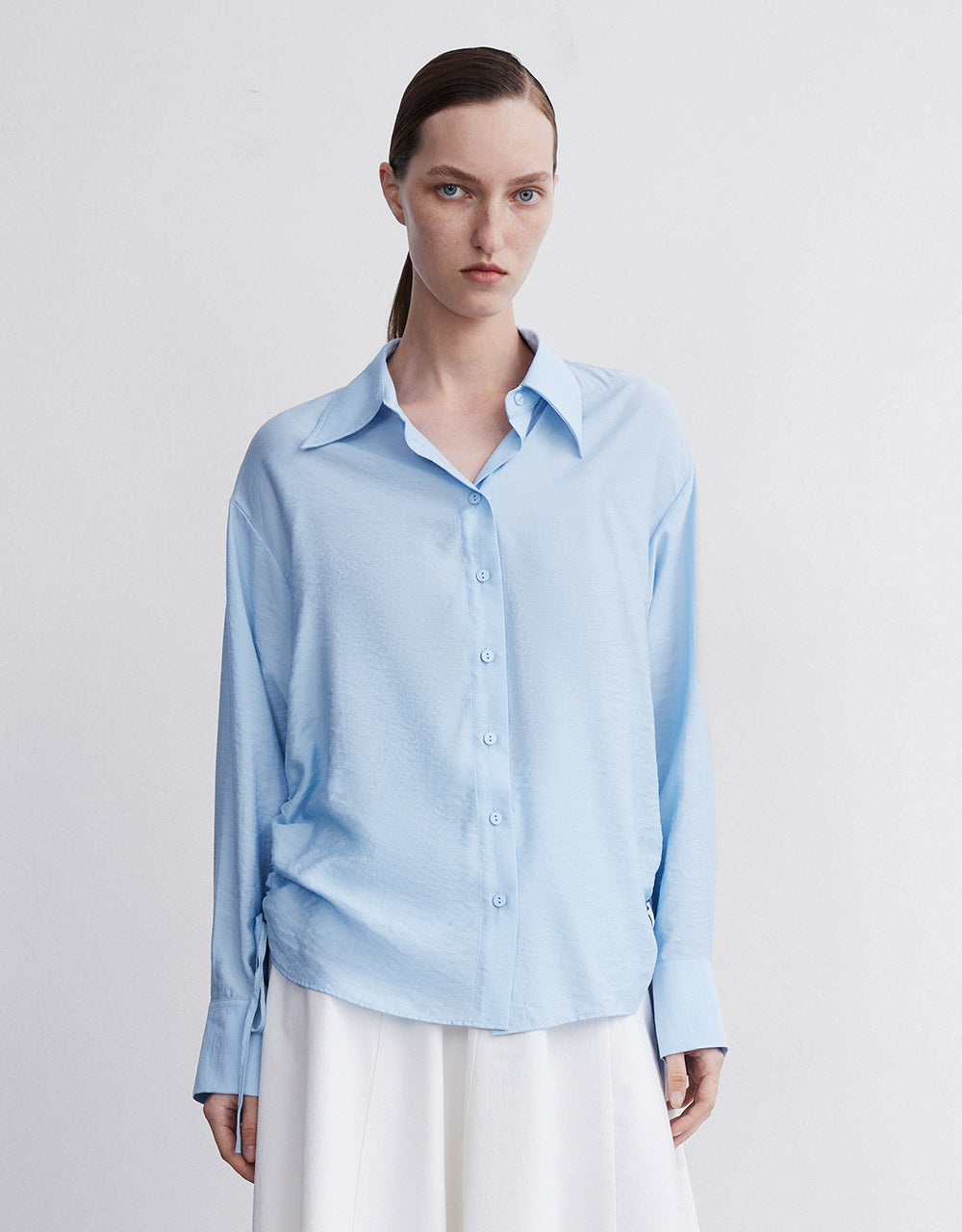 Chiffon Buttoned Shirt