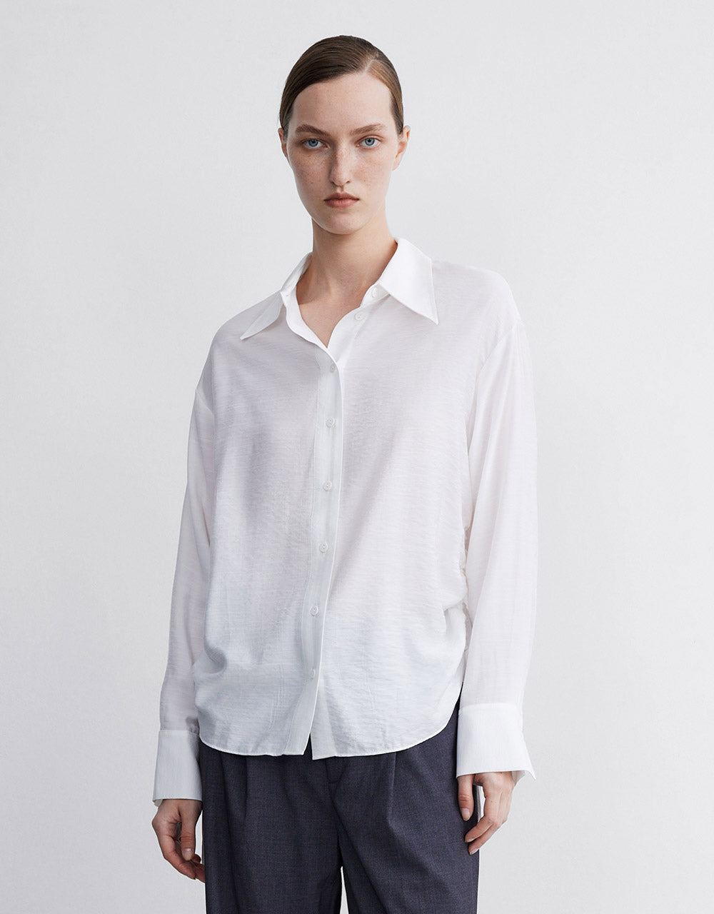 Chiffon Buttoned Shirt