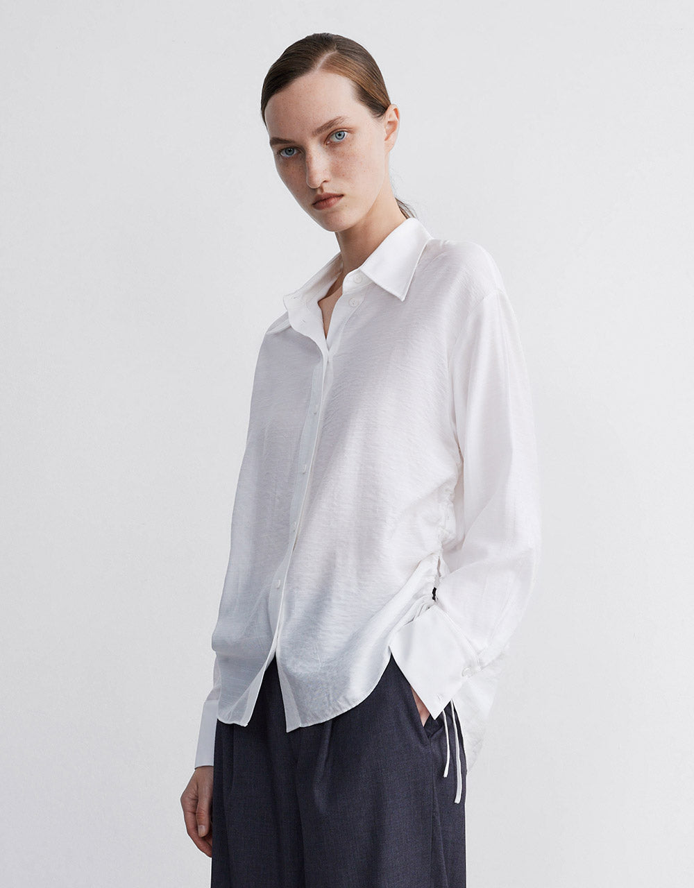 Chiffon Buttoned Shirt