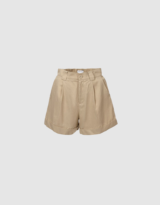 High Waist Cotton Shorts