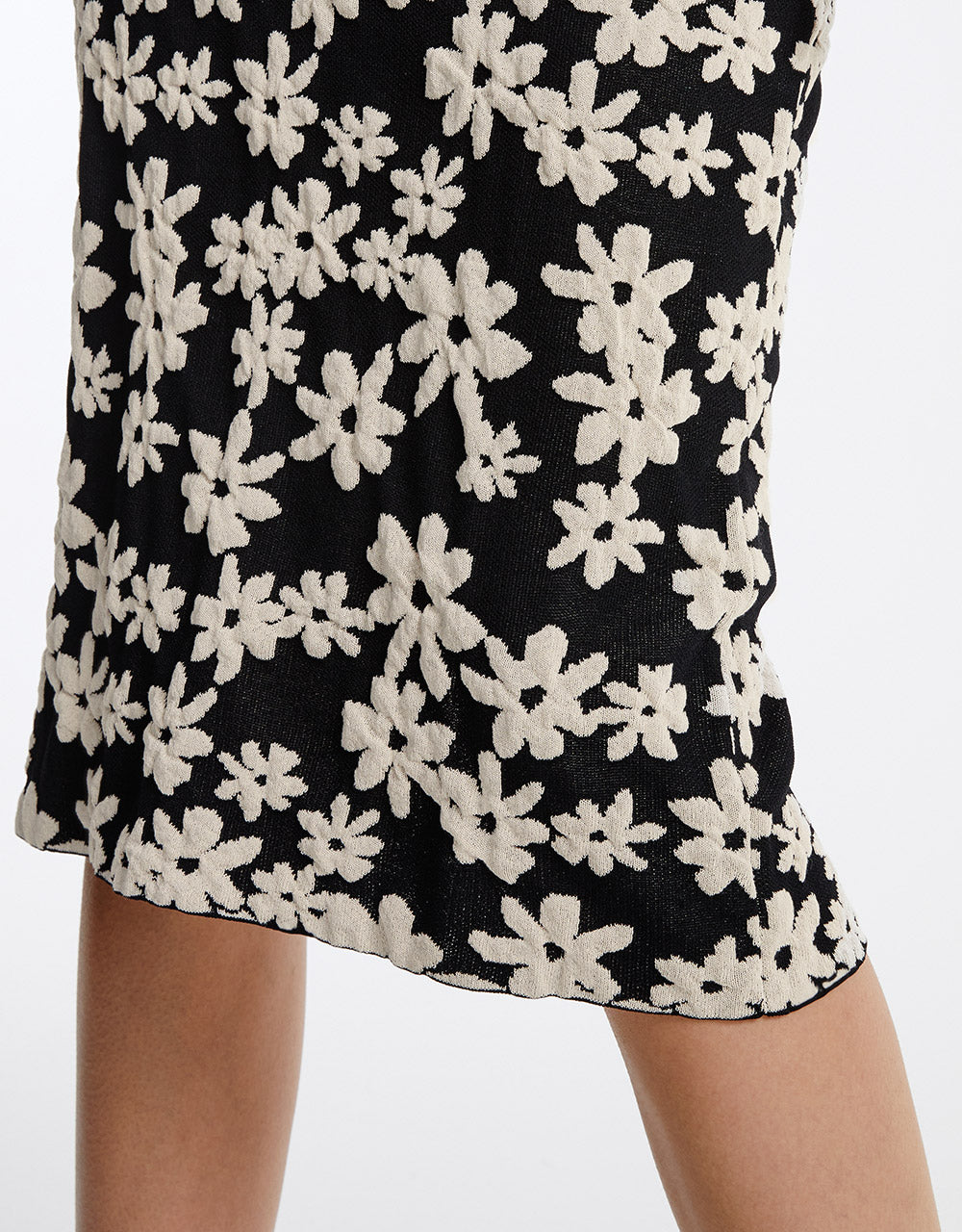Floral Print Knit Skirt