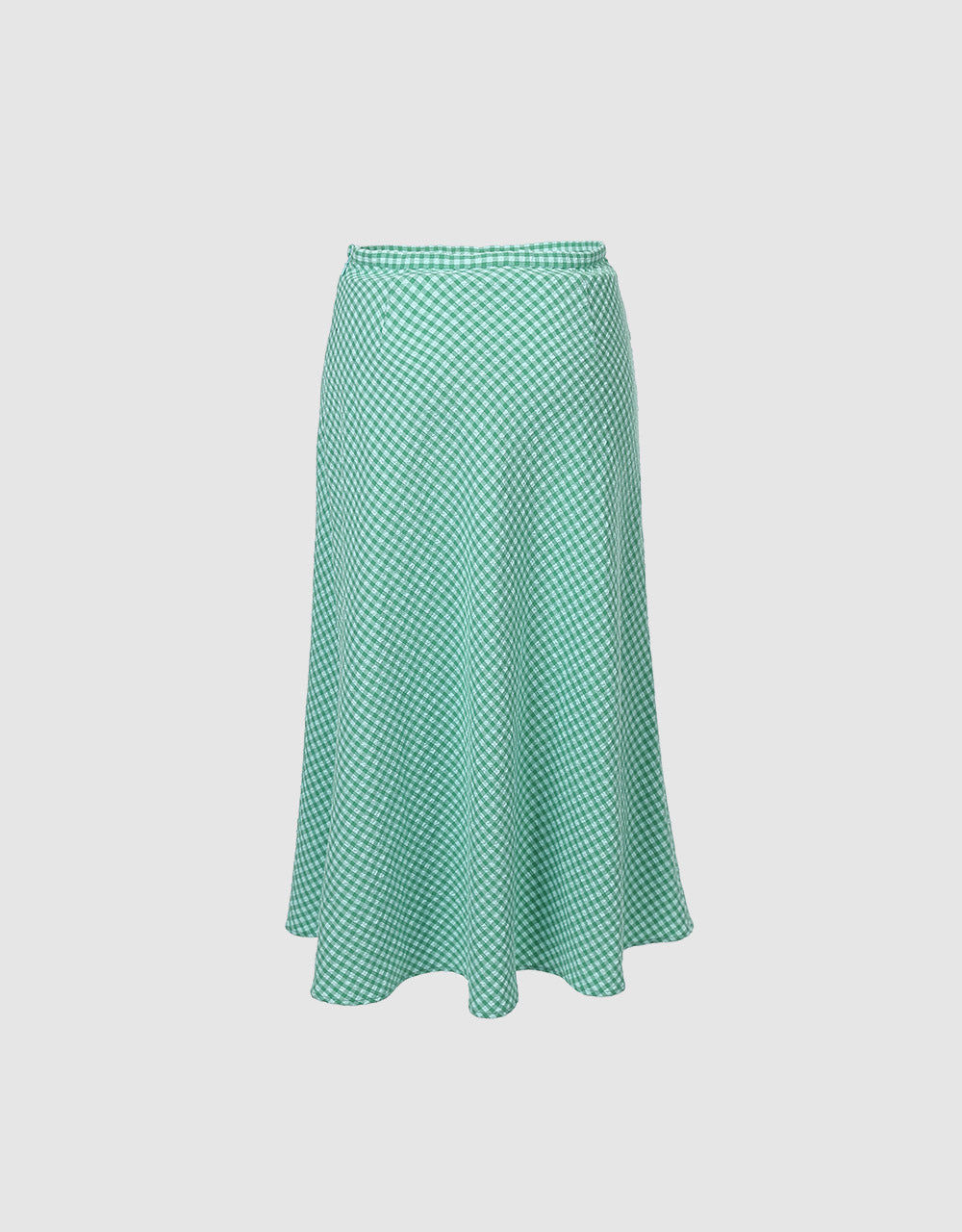 Checkered Midi Skirt